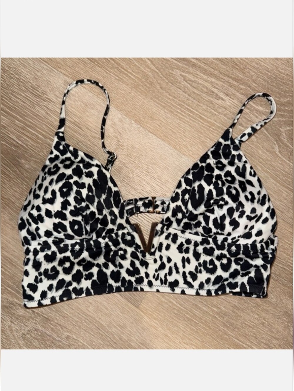 Leopard Print V-Bathsuit Set